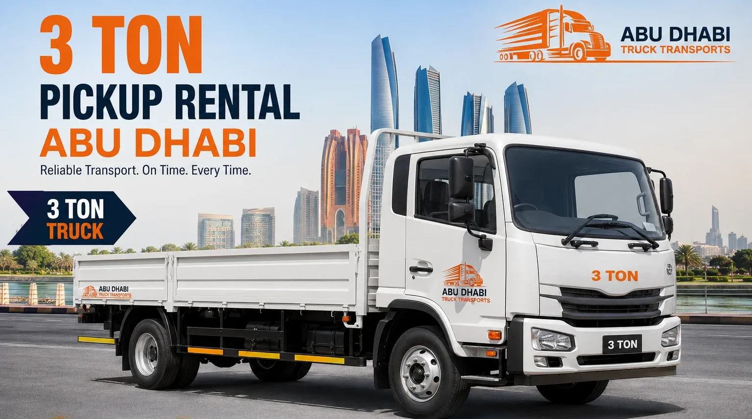 3 Ton Pickup Rental Abu Dhabi